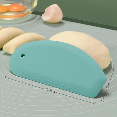 ZISIZ Silicone Dough Scraper & Spatula Set