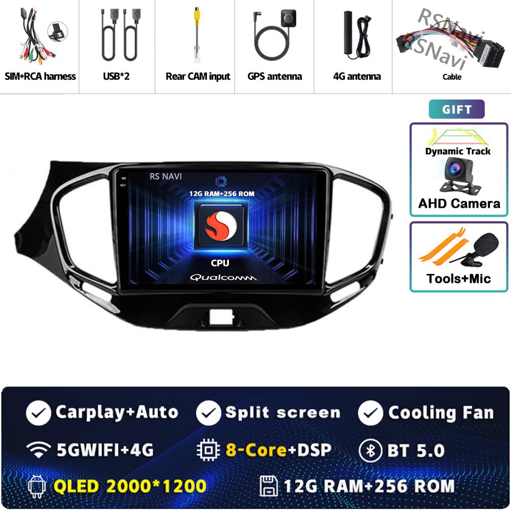 Android 14 Carplay Car Radio For LADA Vesta Cross Sport 2015 - 2020 Multimedia Video Player Navigation GPS Stereo 2Din Head Unit