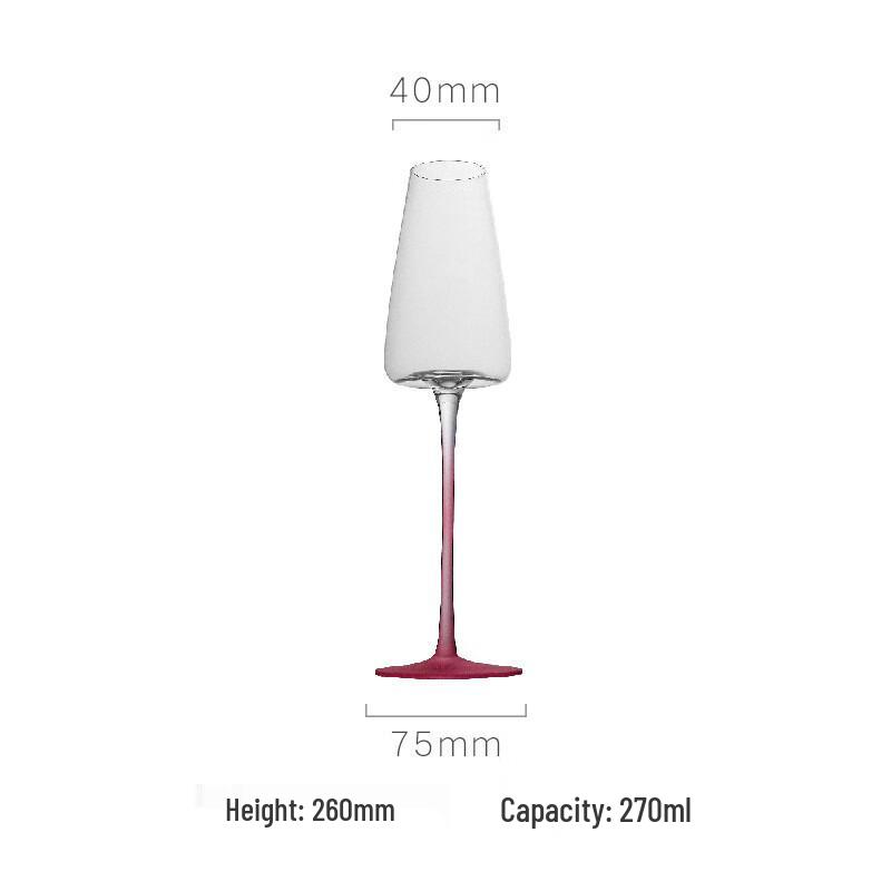 Shangqi Frosted Pink Cocktail & Champagne Glass Set