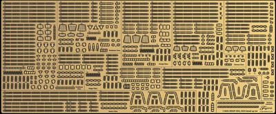 Fujimi Model Detail Up Parts Series Maritime Force Destroyer Type DDG Genuine Parts 1/3000 No.8 1/3000 Self-Defense (DDH + Type) Photo-Etched