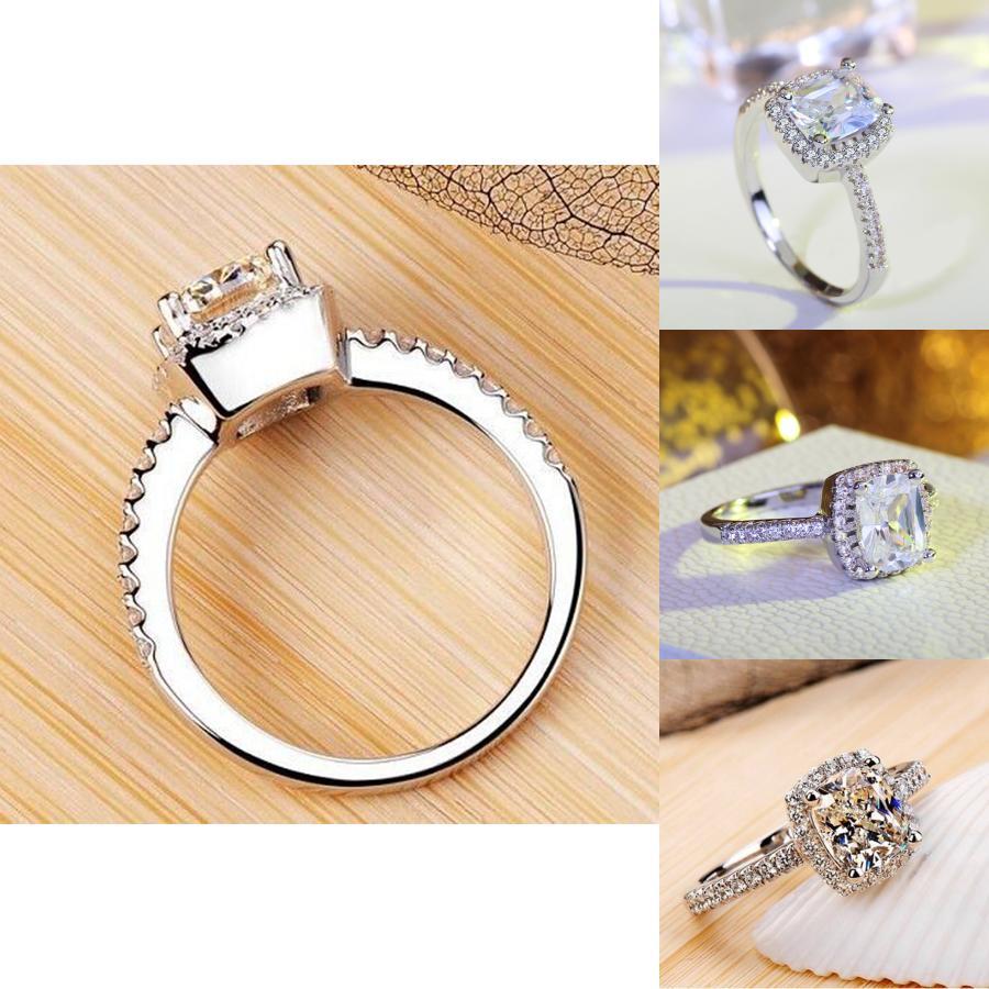 Elegant Fashion Brand Women Jewelry Wedding Engagement Ring With Timeless Design
