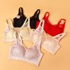Wireless Thin Cup Push Up Bra For Large Bust Side Support Adjustment Bra