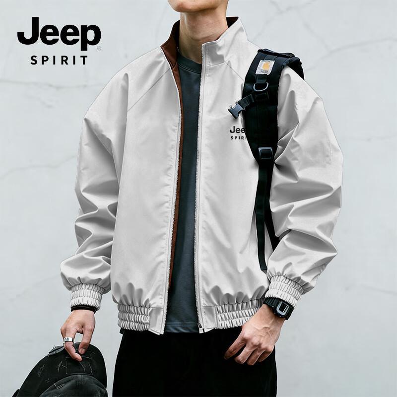 

JEEP SPIRIT Men s Reversible Stand-Collar Jacket M