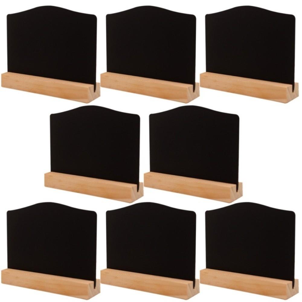 10Pcs/Set Reusable Wooden Message Board DIY Reminder Chalkboard Memo Board  Wedding Party