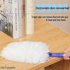 Retractable Chicken Feather Duster for Dust and Ash Removal, Household Static Duster, Extendable, Disposable, Ideal for Under-Bed Cleaning.