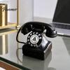 Retro Winkel Display Item Oude Telefoon Sieraden, Mini Bureau Telefoon, Vintage Klassiek Studiekamer Decor Vastelijn Hars Decoratief Nostalgisch Kantoor Thuis