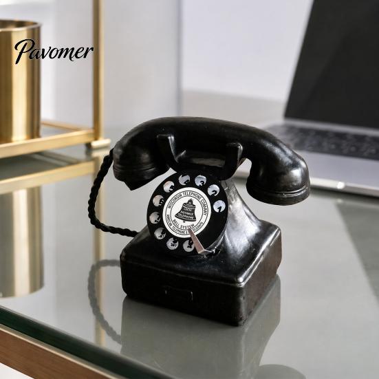 Retro Winkel Display Item Oude Telefoon Sieraden, Mini Bureau Telefoon, Vintage Klassiek Studiekamer Decor Vastelijn Hars Decoratief Nostalgisch Kantoor Thuis