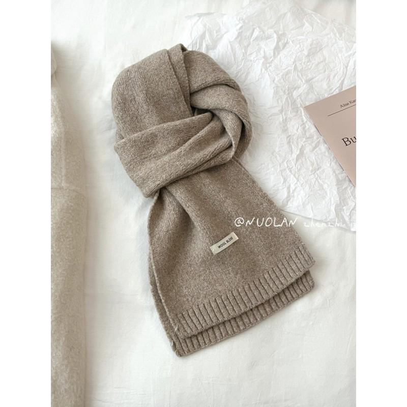 Soft Wool Blend Knit Scarf Women Winter Warm Lightweight Minimalist Style Long Wrap Shawl In Multiple Colors