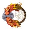 Fall Season Artificial Wreath Decors Decorative Wreath Hangings For Autumn Celebration Welcoming Touch Flower Rings