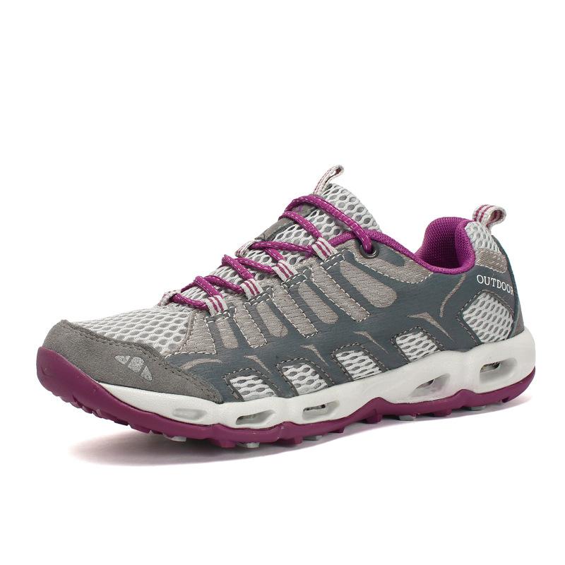 Hiking Shoes Men Women Low Cut Mesh Outdoor Casual Water Wading Oversized Breathable Couple