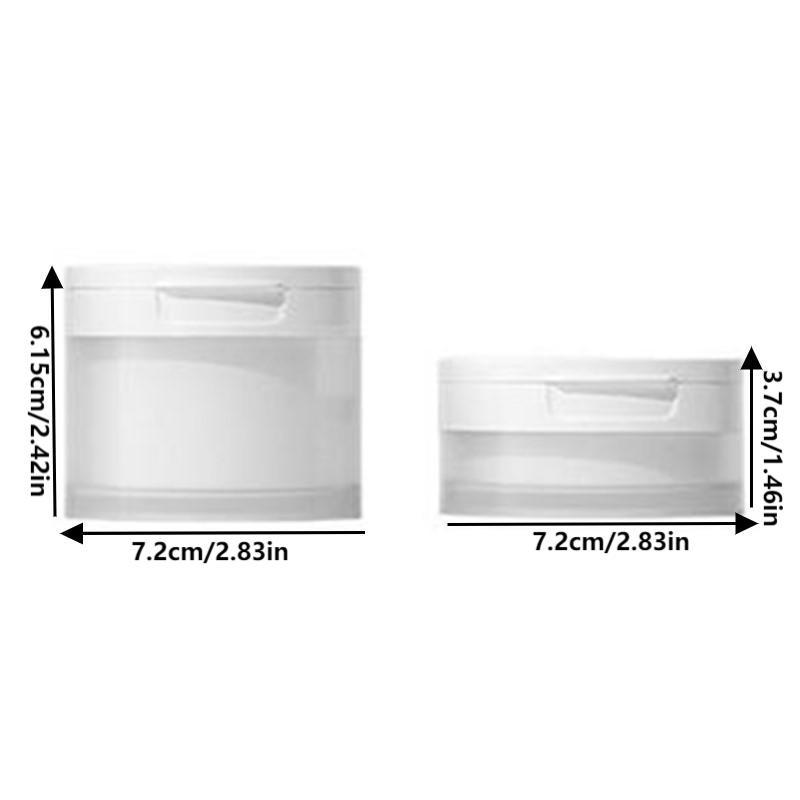 50/120G Flip Cover With Spoon Or Tweezers Refillable Bottles Empty Pot Travel Face Cream Lotion Cosmetic Cotton Makeup Jar