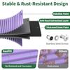 Raised Garden Bed Metal Galvanized Steel Oval Garden Bed 8x2x1.5 Ft with 18-Inch Deep Open-Bottom Design for Outdoor Vegetable