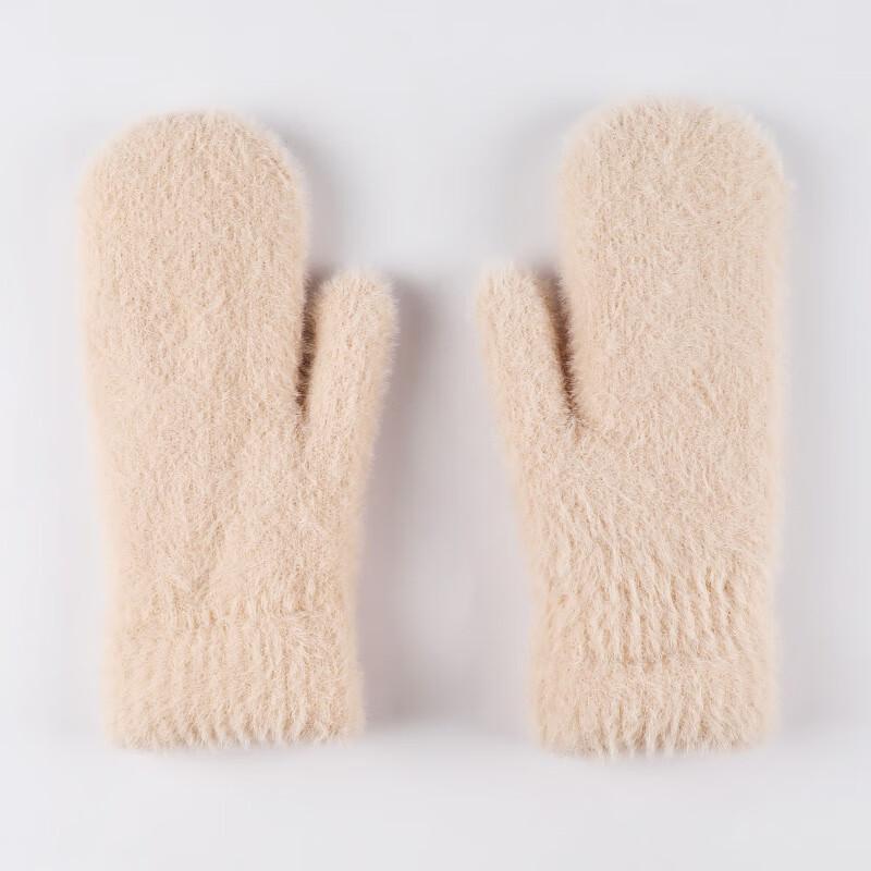 REACH STAR Women's Plush Waterproof Winter Mittens