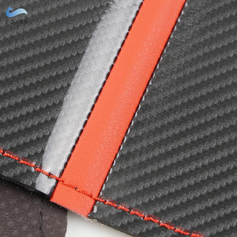 1.2mm Suede Leather Car Inner Steering Wheel Cover Trim For Dodge Challenger Charger 2015 2016 - Durango 2018