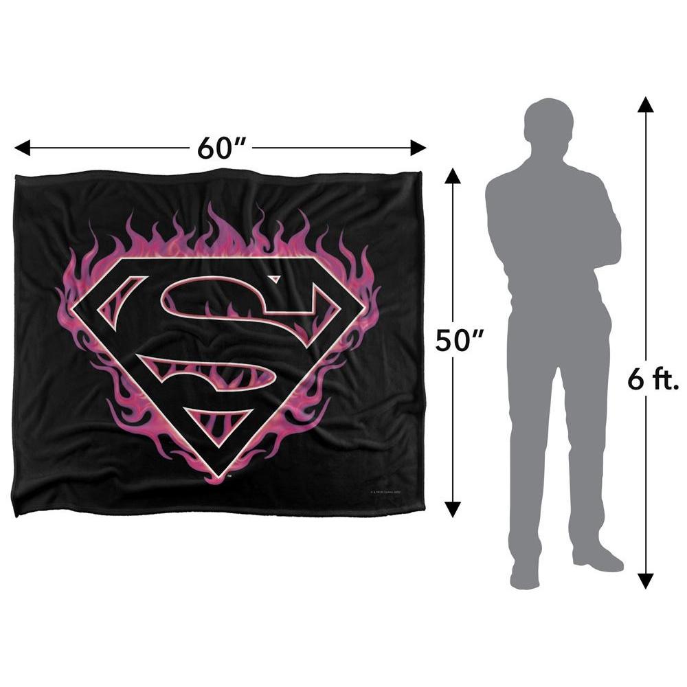 Superman Flame Logo Blanket