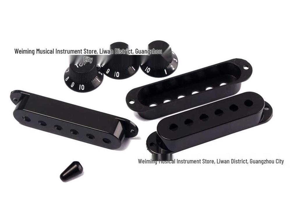 Colorful Pickup and Knob Cap Set for Electric Guitar (48/50/52mm) - Blue, Pink, Black