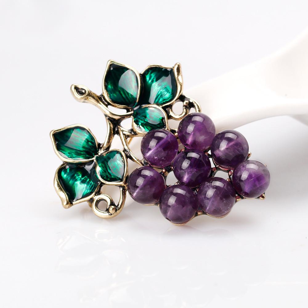 Broche de Fruta de Moda Aleación Resorte Elegante Accesorio Femenino Para Ropa Informal