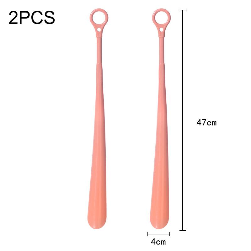 1/2 Pièces en Plastique Extra Longues Tire-chaussures Ménage Long Manche Souleveur Femme Enceinte Personnes Âgées Personnes Paresseuses Tire-chaussures Suspendable