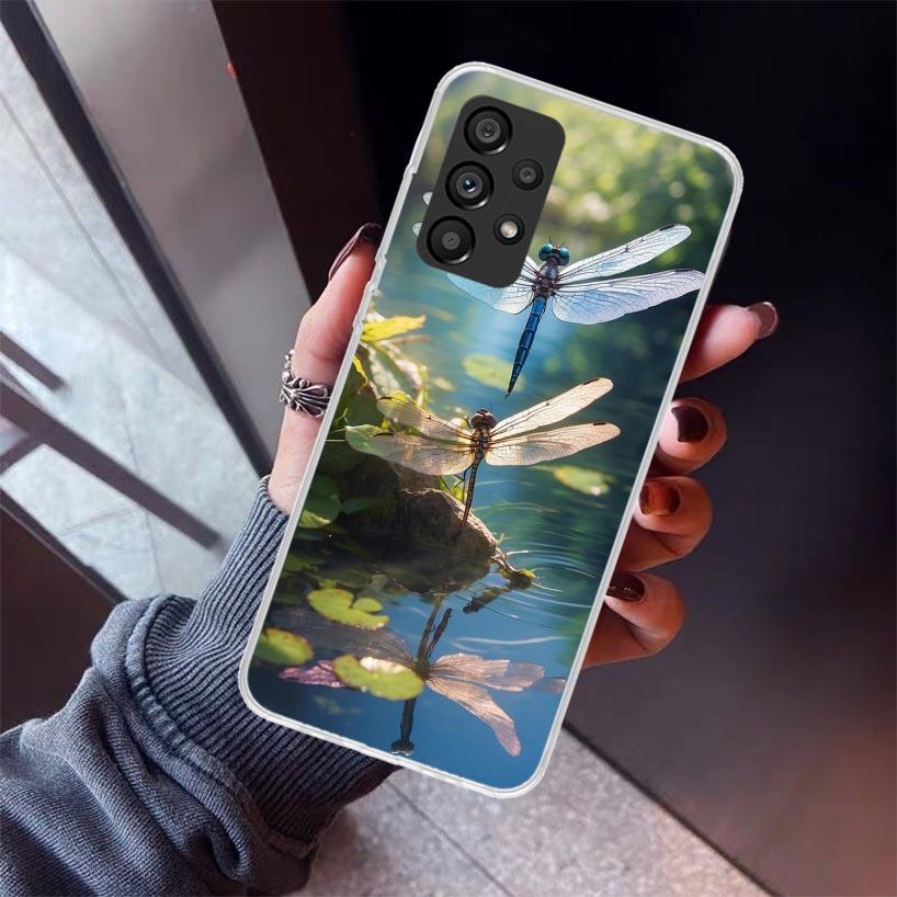 Beautiful Dragonfly Enthusiasts Phone Case For Samsung Galaxy A52 A51 A50S A32 A22 A12 A02S A72 A71 A31 A70 A30S Note 20 Ultra 1