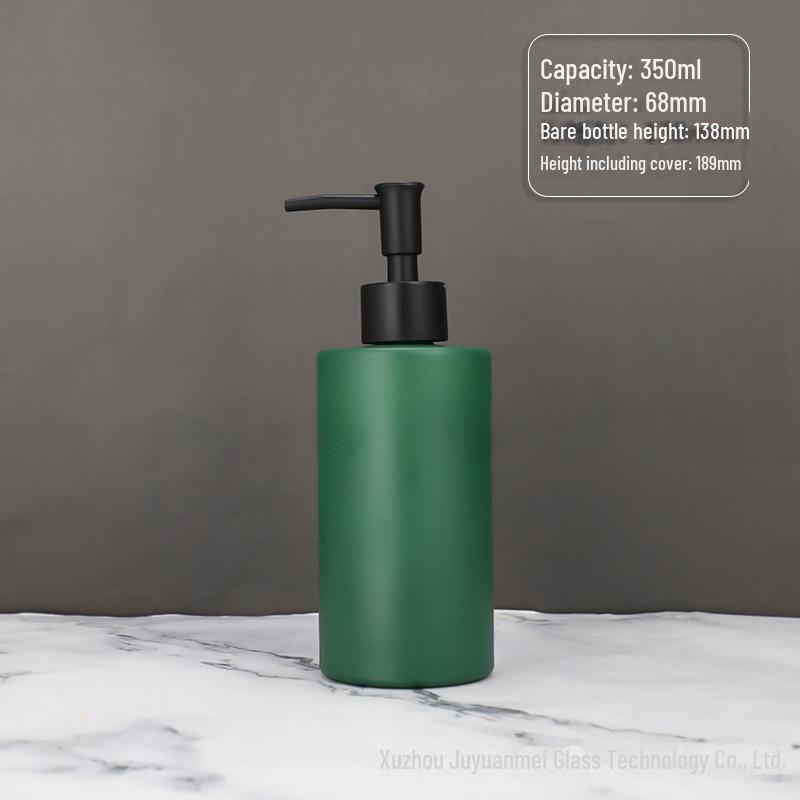 Nordic Style Glass Lotion & Soap Bottle for Home, Hand Sanitizer, and Hotel Shower Gel