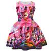 94262 Kids Girls Anime Cartoon The Amazing Digital Circus Printed Bow Sleeveless Dress