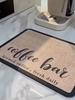 1Pcs Coffee  Printed Dish Rubber Drying Mat  For Coffee Shop Restaurant Kitchen Carpet Tableware Durable Diatom Mud Table Mat Pet Mat Coffeeware