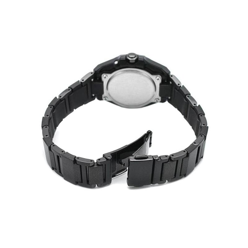 Casio BABY-G Series 100 Meters Waterproof Quartz Metal Plastic Strap Men's Watch Black Dial MSG-W300CB-1A
