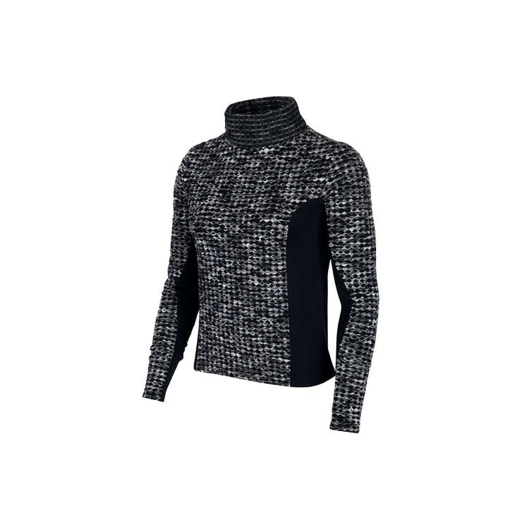 

New Nike Pro Hyperwarm Sweatshirt Women s Gray Black 933297-010