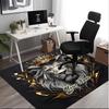 1PC Custom Name Lion Majesty Golden Crown Theme Floor Mat Ideal for Living Room, Game Rooms, Office, Bedroom,Floor Mat Playful Design