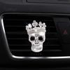 Car Scent Diffuser Accessories Crown Skull Air Freshener Vent Clip, Fragrance Diffuser, Metallic Clip Gothic Auto Interior Decoration Accessory