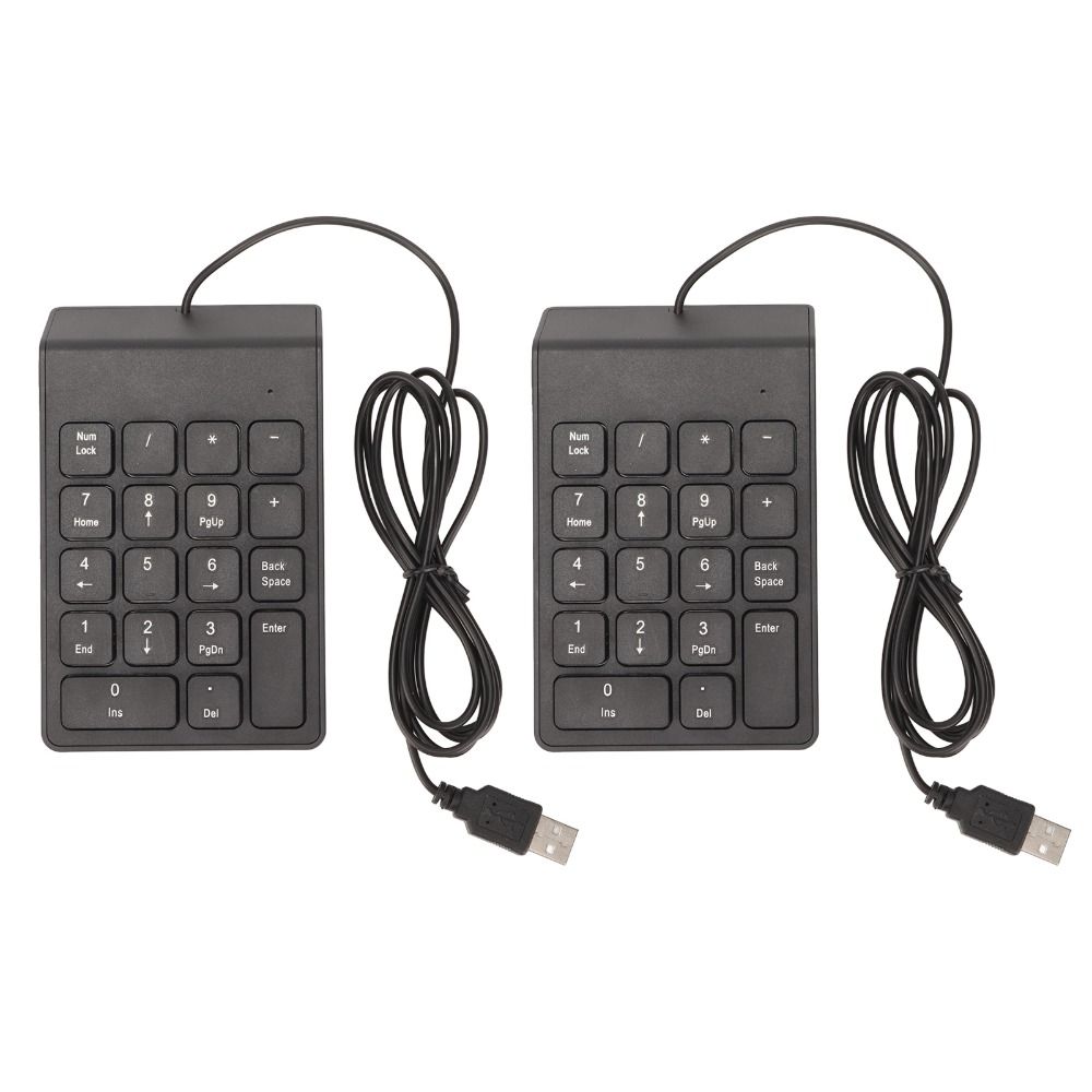 1PCS/2PCS Easy Installation Wired Number Pad 18 Keys Mechanical Number Pad Laptop Desktop