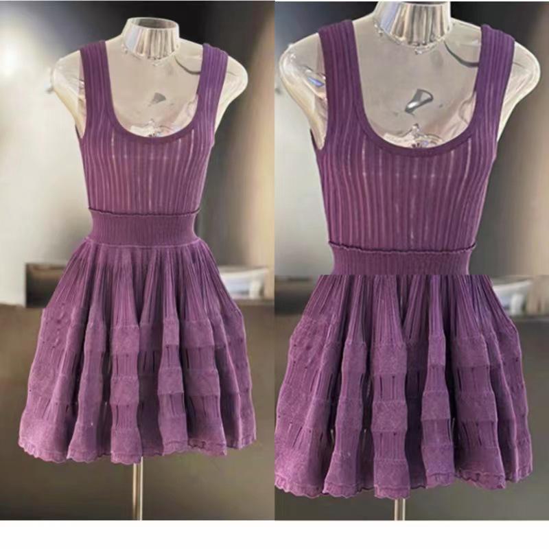 Ribbed Sleeveless White Knit Dress with Hollow Out Waist-Cinched Slimming Spaghetti Straps Medium