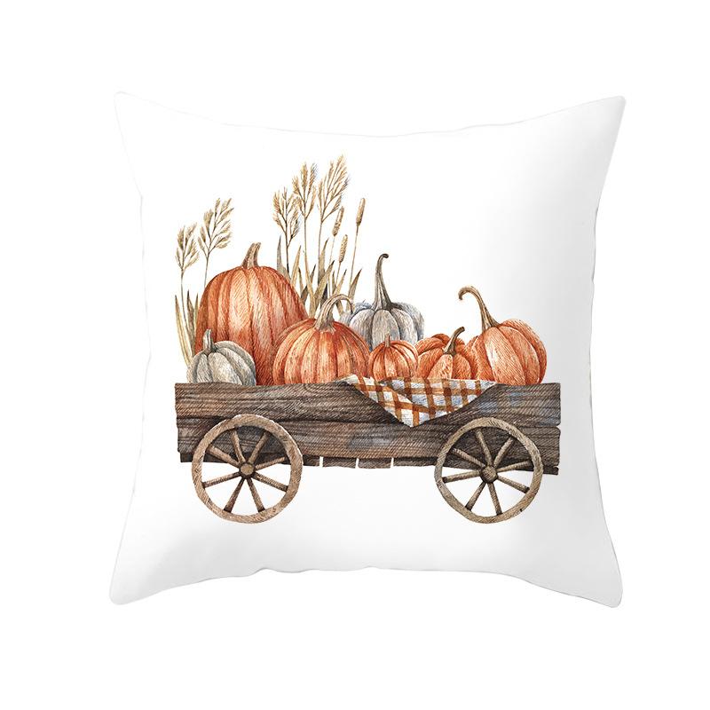 New Thanksgiving Pillow Cover Thanksgiving Harvest Pumpkin Home Cushion Cover