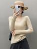Autumn & Winter European Soft Cashmere U-neck Women's Sweater with Vertical Stripes