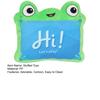 Green Frog Tablet Plush Toy, Soft Stuffed Animal, Cuddly Frog Plushie for Kids, Cute Character Collectible Gift for Boys Girls