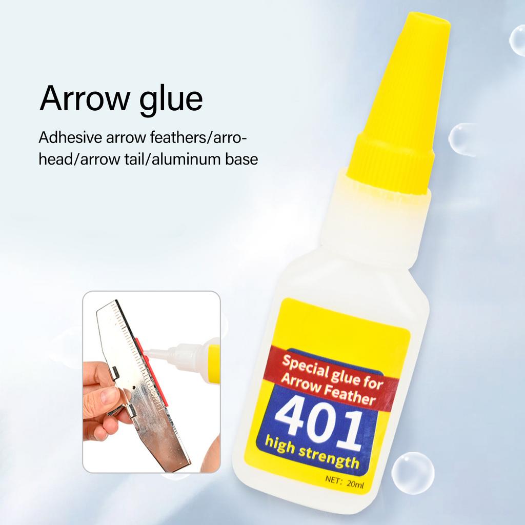 20ml Pfeilbefiederungskleber Schnelltrocknender Kleber Befiederungspaste Werkzeug Hochfester Kleber Schießpfeilzubehör