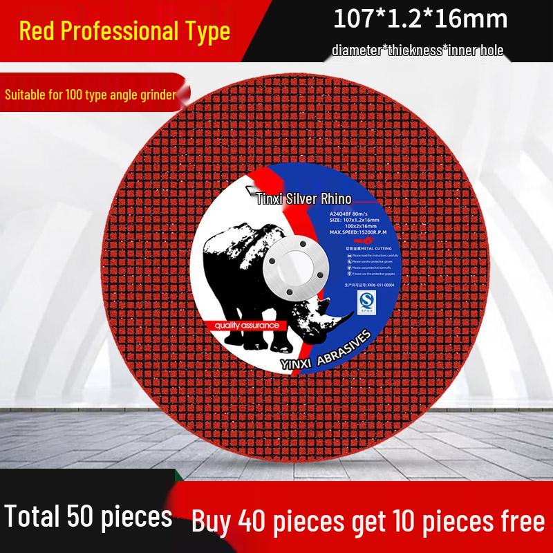 Stainless Steel Abrasive Cutting & Grinding Disc, 100mm Resin Wheel for Metal
