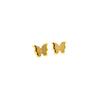 Butterfly Gold Foil Minimalist Stud Earrings Cold Men'S And Women'S Earrings Personality Temperament Banquet Earrings