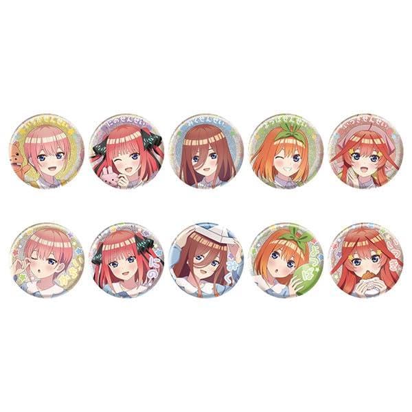 Ensky Quintessential Quintuplets Glittery Can Badge Collection 1BOX 58mm (approx. diameter, tin)