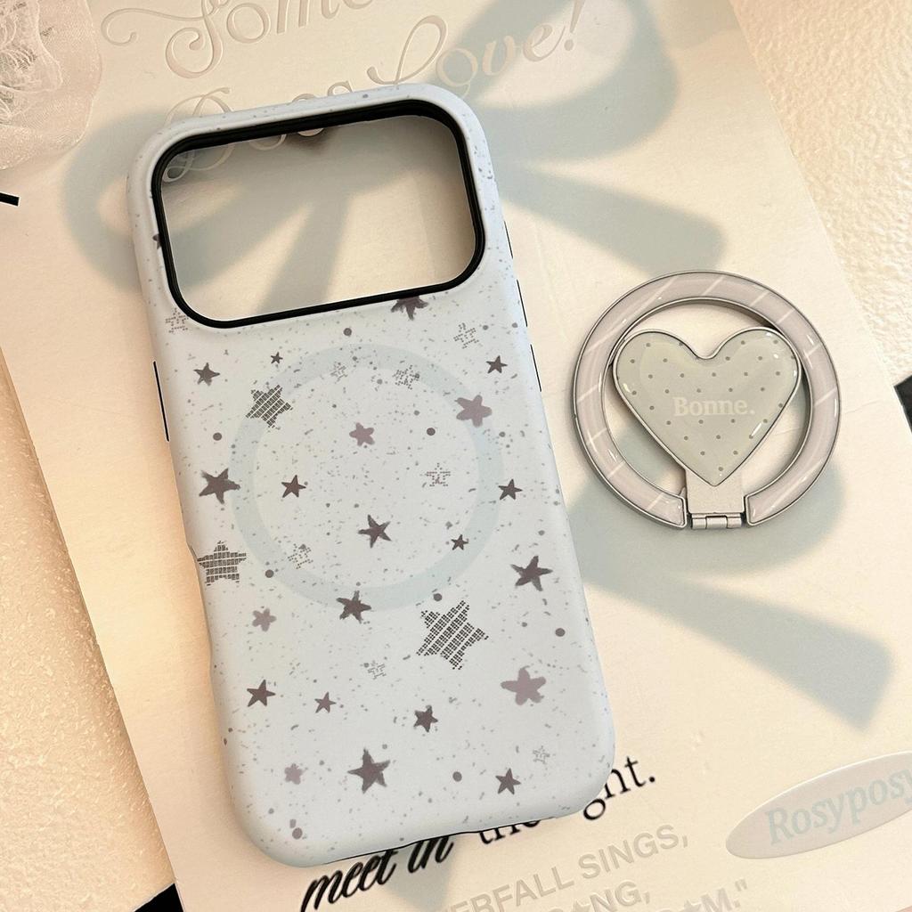 Grått Graffiti Stjärnställ Telefonfodral för iPhone 15, iPhone 16, iPhone 17 Pro Max