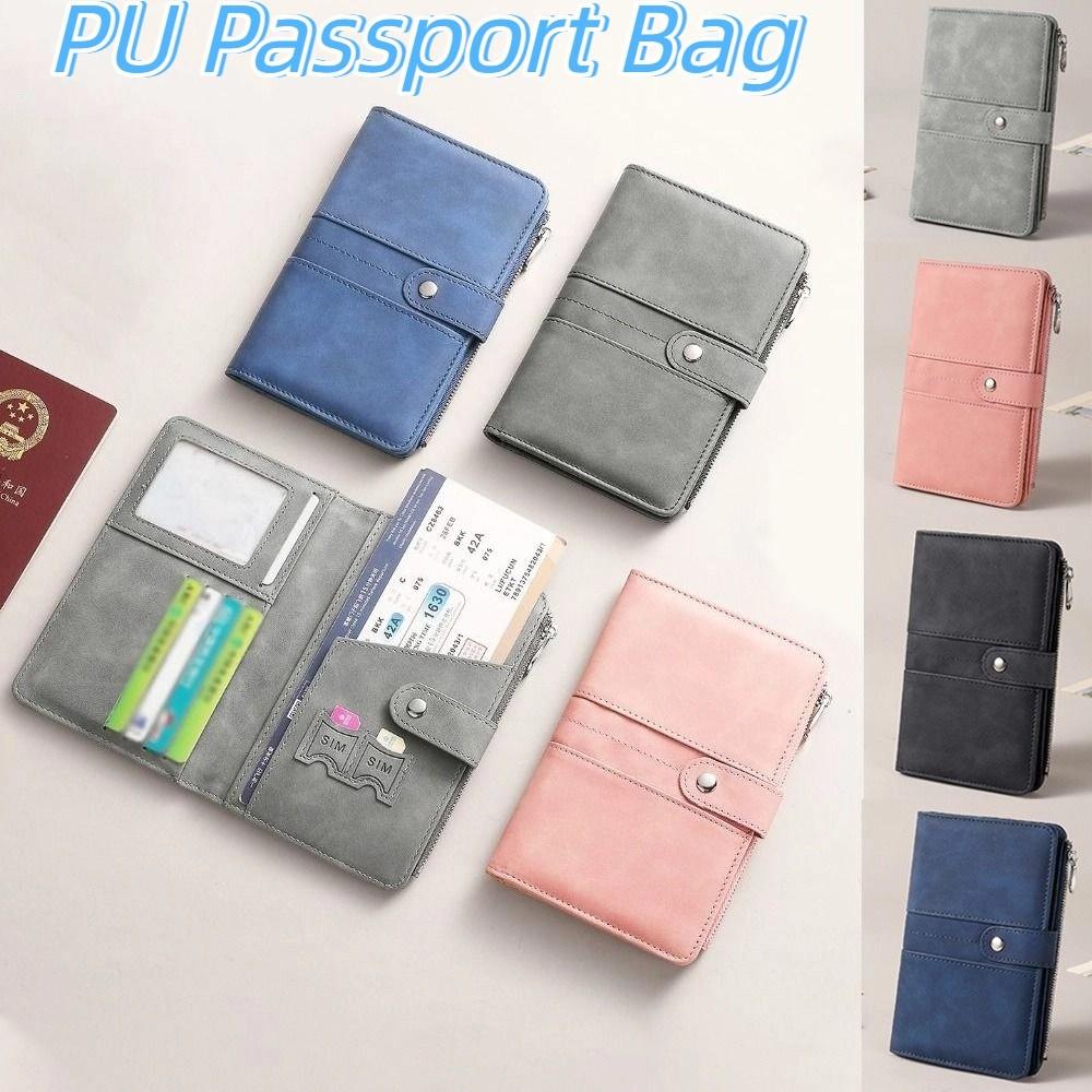 Passport Cover PU Passport Bag Card Holder Storage Card Bag Portable Storage Bag  Women