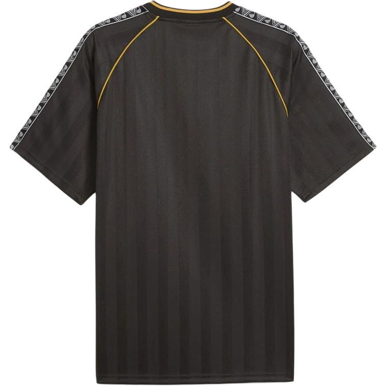 Puma King Letter Logo V-Neck Loose Short Sleeve T-Shirt Unisex Tops 632563-01