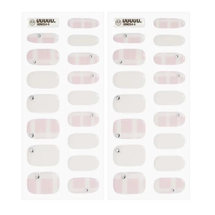 Chiffon Check Gel Nail