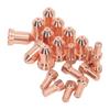 20Pcs Plasma Cutting Torch Nozzles Electrodes Brass Strong High Temperature Resistant Nozzles Electrodes Set for PTM 80
