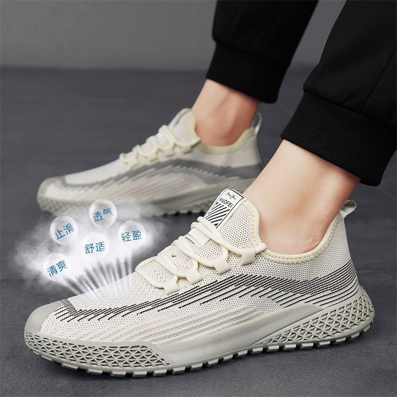 Men's Shoes Summer Breathable 2025 New Fly-woven Thin Mesh Shoes Men's Mesh Casual Sports Work Trendy Shoes