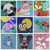 5D Diamond Drawing Children Cartoon Crystal Round Diamond Gift Toy Size Diamond