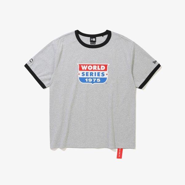 New Era Чикаго Кабс Мировая Серия Футболка с контрастными рукавами heaTher Gray 15147507 GREY/L