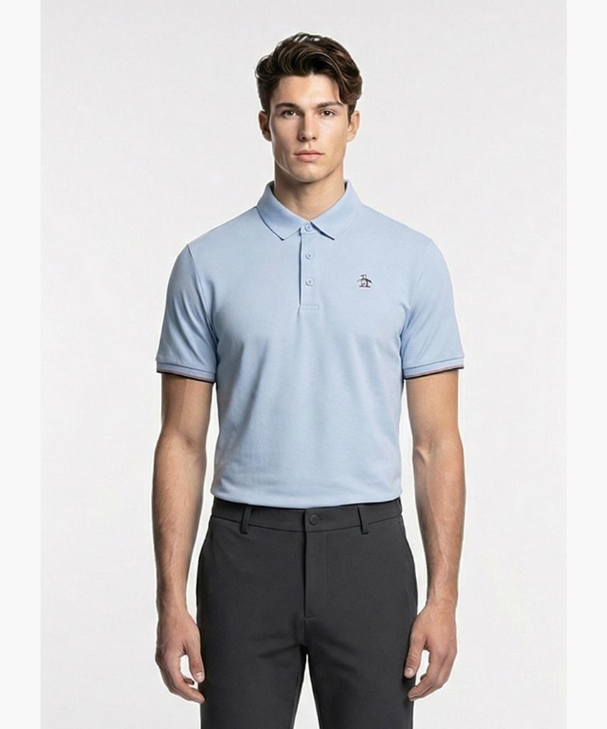 Meonsingweeo Men'S Signature Polo Shirt Light Blue Mr121Mts13