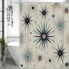 Bohemian Sun Shower Curtain, Bathroom Decorative Shower Curtain, Waterproof Shower Curtain with Hooks