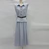 Sleeveless Top & Skirt Set - French Style Summer Fashion, Slim & Elegant Design